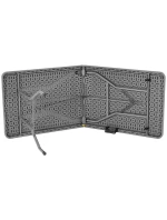 SKLÁDACÍ STOLEK V KABELCE 180x70 cm MAX.100 kg ŠEDÝ