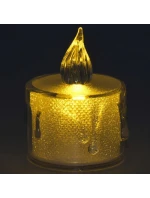 Dekorativní svíčka 3,6x5 cm zdobená LED diodami