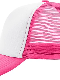 Daiber MB 70 5 panelová polyesterová síťovaná kšiltovka 03.0070 white/neon pink