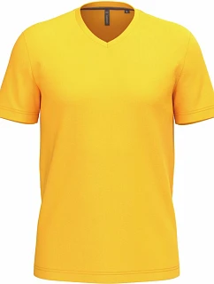 Kariban K 357 Pánské tričko s výstřihem do V 20.K357 yellow