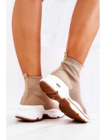 Sportovní obuv s vysokou ponožkou Béžový Bailee Sportovní obuv s vysokou ponožkou Béžový Bailee