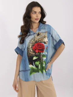 Košile DHJ KS 19007 7.85 modrá