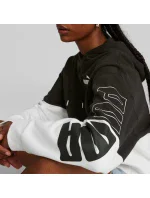 Dámská mikina s kapucí 676023 01 Černá s bílou - Puma Dámská mikina s kapucí 676023 01 Černá s bílou - Puma