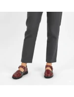 Dámská pohodlná prolamovaná obuv na suchý zip Unisoft 9955