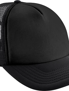 Beechfield B 645B Dětská 5 panelová síťovaná kšiltovka 53.645B black/black