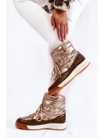 Dámské sněhule Memory Foam Big Star KK274276 Zlato-hnědá Dámské sněhule Memory Foam Big Star KK274276 Zlato-hnědá