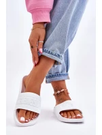 Dámské módní pantofle Big Star LL274A159 Bílé Dámské módní pantofle Big Star LL274A159 Bílé