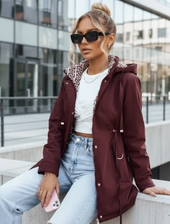 Dámská bunda parka s odepínací kapucí FashionStreet bordó TY5349