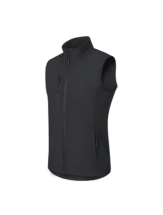 Pánská softshellová vesta Trail (ebenově šedá)