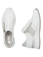 Dámské tenisky Rieker s polovičním zipem bílé N4322-80