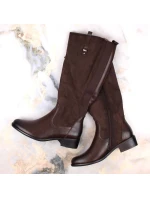 Jezzi W JEZ410B hnědé zateplené boty Jezzi W JEZ410B hnědé zateplené boty