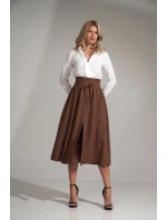 Sukně M722 hnědá - Figl Sukně M722 hnědá - Figl