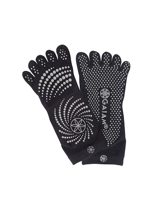 Protiskluzové ponožky, černé, velikost M/L, 52204