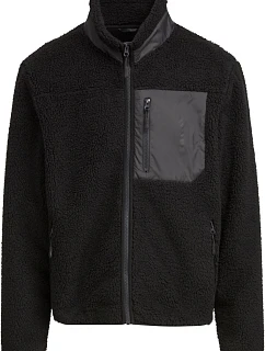 Build your Brand BY 406 Unisex fleecová bunda "Bonded Sherpa" 56.0406 black