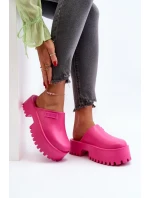 Dámské Žabky Na Masivní Podrážce Big Star NN274019 Fuksja
