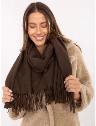 Šála AT SZ 23185.73P tmavě hnědá