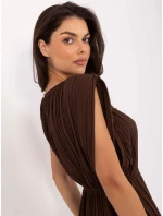 Šaty MI SK A2576.86 tmavě hnědé Šaty MI SK A2576.86 tmavě hnědé