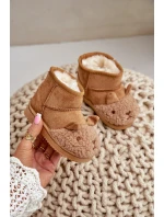 Zateplené Dětské Kotníkové Sněhule Lamy Camel Esandira Zateplené Dětské Kotníkové Sněhule Lamy Camel Esandira