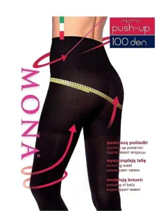 Mona Micro Push-Up punčocháče 100 den 5-XL