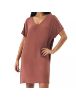 Dámská noční košilka 43041 Noves brown - HENDERSON