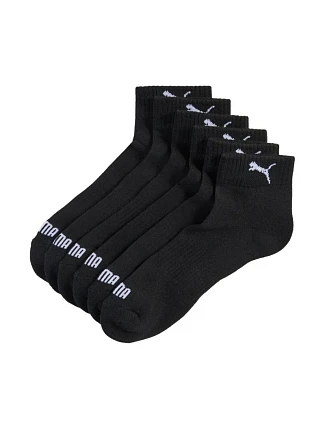 Ponožky Puma Cushioned Quarter, balení po 3 kusech, černé, 938581 01 Ponožky Puma Cushioned Quarter, balení po 3 kusech, černé, 938581 01
