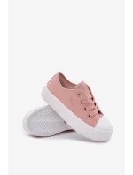 Dětské Tenisky Na Šněrování Big Star RR374011 Růžové