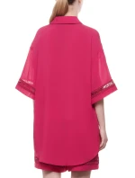 Dámská plážová košile 262732 4R338 01975 třešňová - Emporio Armani Dámská plážová košile 262732 4R338 01975 třešňová - Emporio Armani