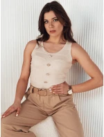 Dámský top GLARDOS beige FashionStreet RY2386