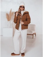 Dámská zimní manšestrová bunda TRENDYGLAM hnědá FashionStreet TY4360