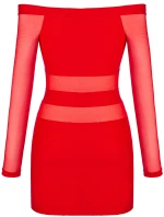 Šaty V-9299 červené - Axami