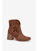 Boty na podpatku  model 222964 Step in style