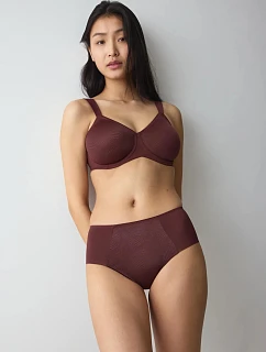 Dámské kalhotky Essential Minimizer T Hipster X Velvet Chocolate čokoládové - TRIUMPH