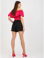 Šortky D73760M61531KH černé