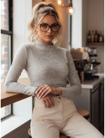 Dámský svetr LARA light grey FashionStreet MY2287