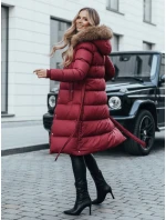 Dámská prošívaná zimní bunda s kožešinou STYLEBELLA červená FashionStreet TY5008 Dámská prošívaná zimní bunda s kožešinou STYLEBELLA červená FashionStreet TY5008