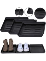 ODKAPÁVAČ NA BOTY DRŽÁK NA KVĚTINY MISKA PRO DOMÁCÍ MAZLÍČKY ČERNÁ 3 KS