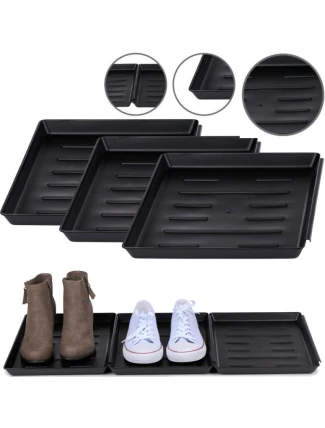 ODKAPÁVAČ NA BOTY DRŽÁK NA KVĚTINY MISKA PRO DOMÁCÍ MAZLÍČKY ČERNÁ 3 KS