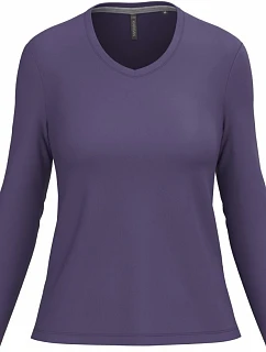 Kariban K 382 Dámské tričko do V s dl. rukávem 20.K382 purple