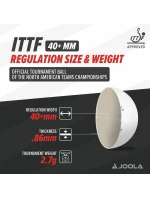 JOOLA PRIME 72KS MÍČKŮ NA STOLNÍ TENIS BÍLÝCH