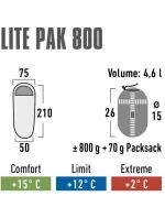 Spací pytel High Peak Lite Pak 800 23260 Spací pytel High Peak Lite Pak 800 23260