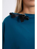 Oversize mikina s asymetrickými boky námořnická modrá Oversize mikina s asymetrickými boky námořnická modrá