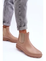 Dámské matné gumáky Bežové Helinca