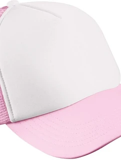 Daiber MB 71 Dětská 5 panelová síťovaná kšiltovka 03.0071 white/baby pink