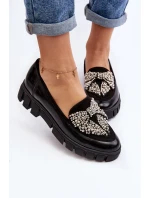 Lakované dámské mokasíny Laura Messi 2785 černé