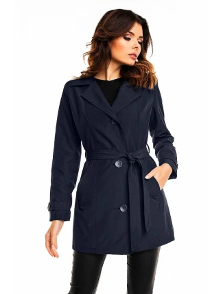 Dámský plášť 128510 tmavě modrý - Cabba