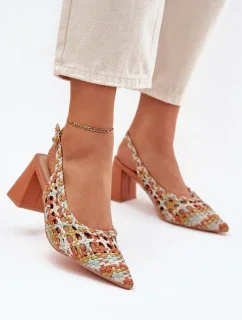 Sandály na podpatku model 214086 Step in style