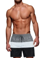 Pánské šedobílé plavecké šortky FashionStreet SX2519