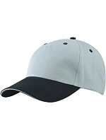 Daiber MB 6526 5 panelová sandwich kšiltovka 03.6526 light grey/black/light grey Daiber MB 6526 5 panelová sandwich kšiltovka 03.6526 light grey/black/light grey
