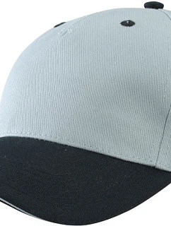Daiber MB 6526 5 panelová sandwich kšiltovka 03.6526 light grey/black/light grey