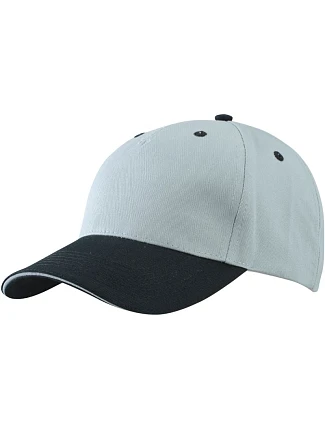 Daiber MB 6526 5 panelová sandwich kšiltovka 03.6526 light grey/black/light grey Daiber MB 6526 5 panelová sandwich kšiltovka 03.6526 light grey/black/light grey